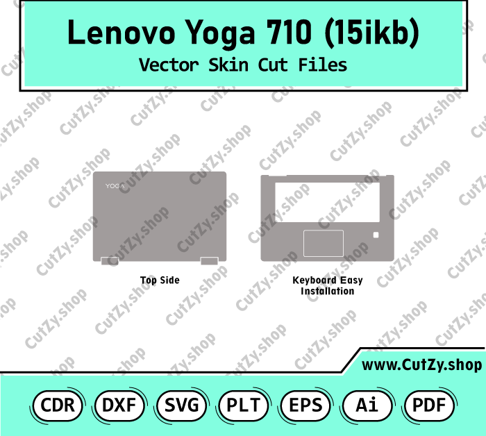 Lenovo Yoga 710 15ikb Vector Skin Cut Files