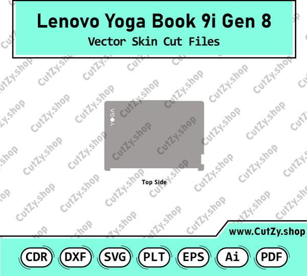 Lenovo Yoga Book 9i Gen 8 Vector Skin Cut Files