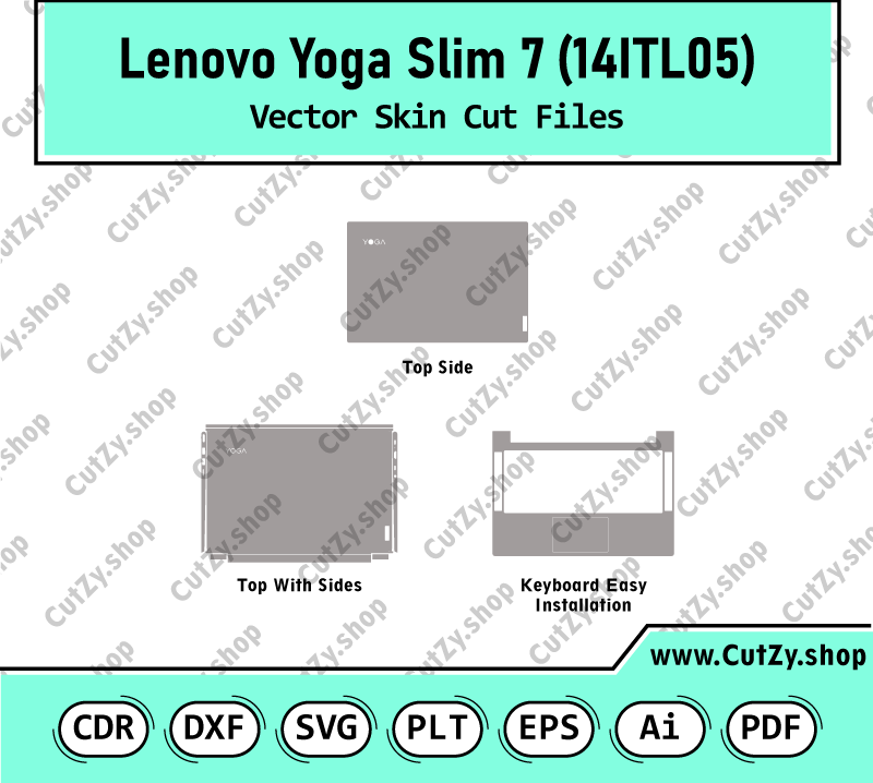 Lenovo Yoga Slim 7 (14ITL05) Vector Skin Templates