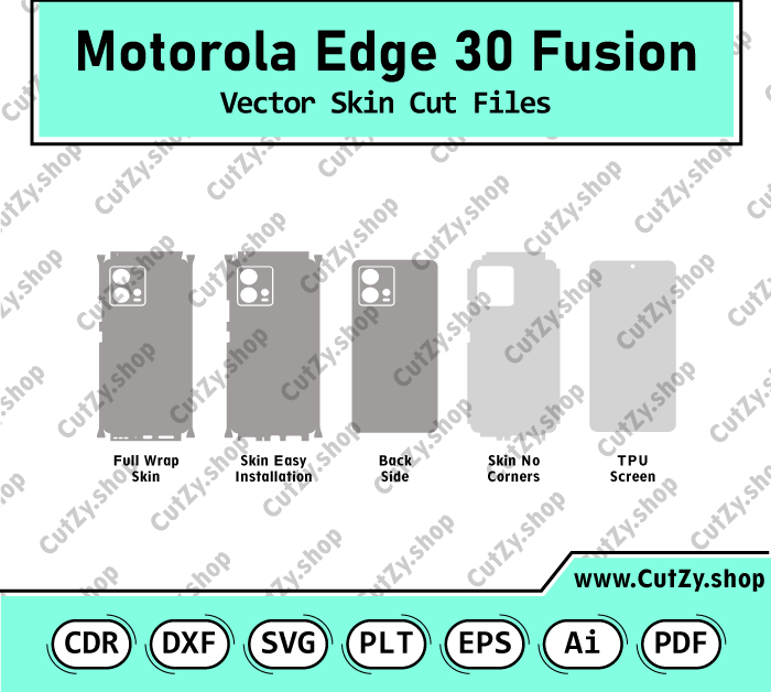 Motorola Edge 30 Fusion Vector Skin Cut Files