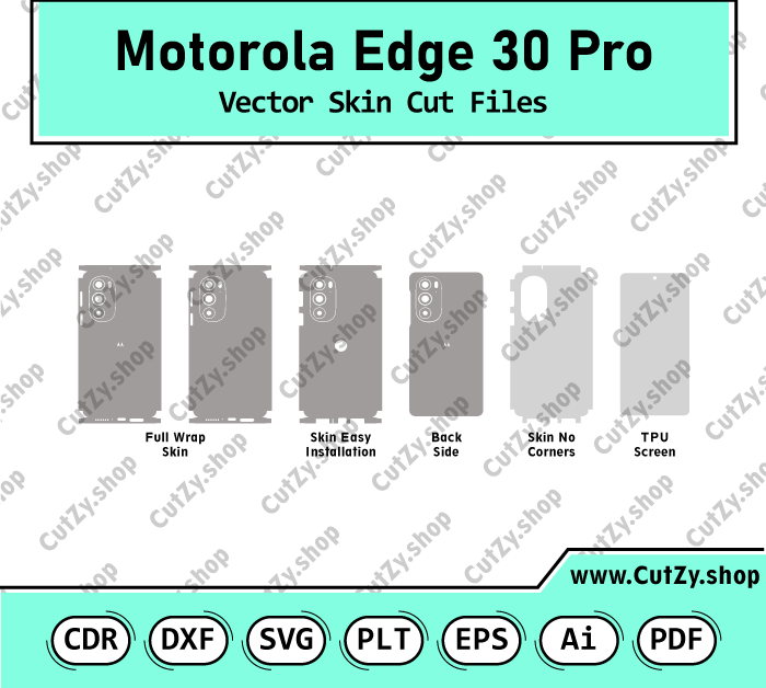 Motorola Edge 30 Pro Vector Skin Cut Files