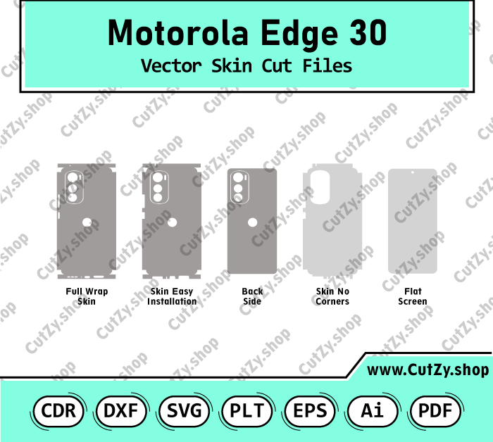 Motorola Edge 30 Vector Skin Cut Files