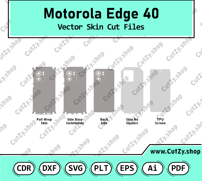 Motorola Edge 40 Vector Skin Cut Files
