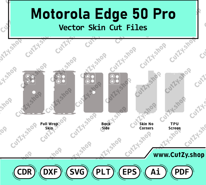 Motorola Edge 50 Pro Vector Skin Cut Files