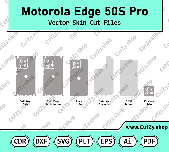 Motorola Edge 50S Pro Vector Skin Cut Files
