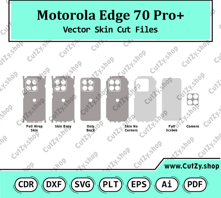 Motorola Edge 70 Pro+ Vector Skin Cut Files
