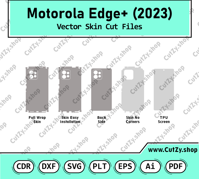 Motorola Edge+ (2023) Vector Skin Cut Files