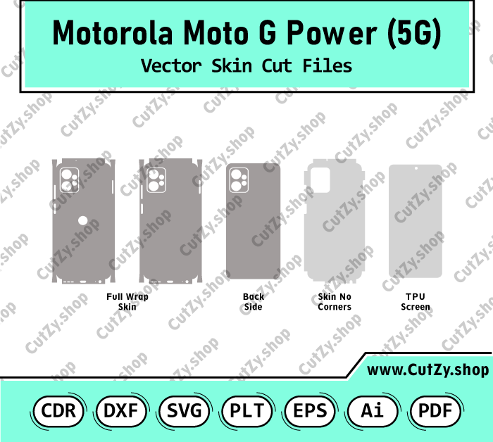 Motorola Moto G Power 5G Vector Skin Cut Files