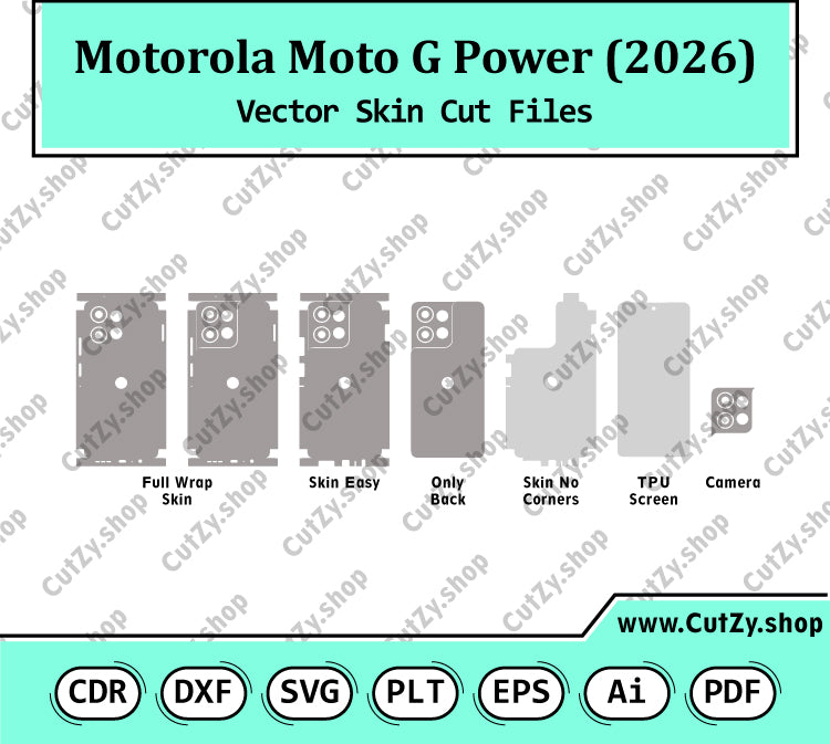 Motorola Moto G Power (2026) Vector Skin Cut Files