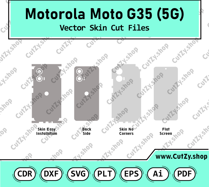 Motorola Moto G35 5G Vector Skin Cut Files