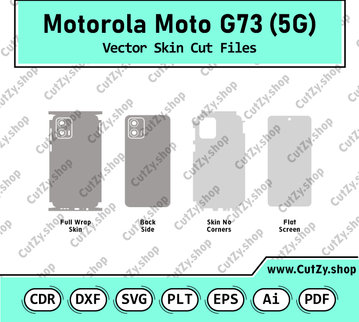 Motorola Moto G73 5G Vector Skin Cut Files