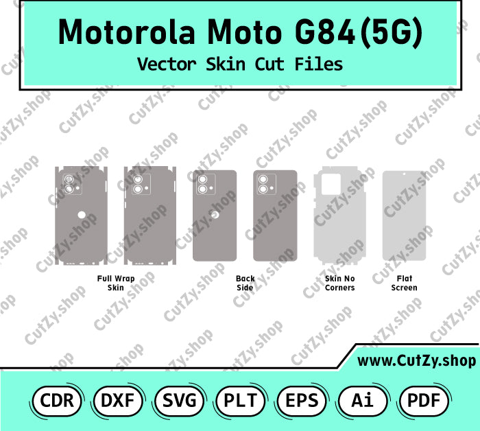 Motorola Moto G84 5G Vector Skin Cut Files
