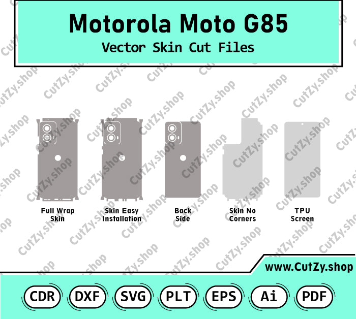 Motorola Moto G85 Vector Skin Cut Files