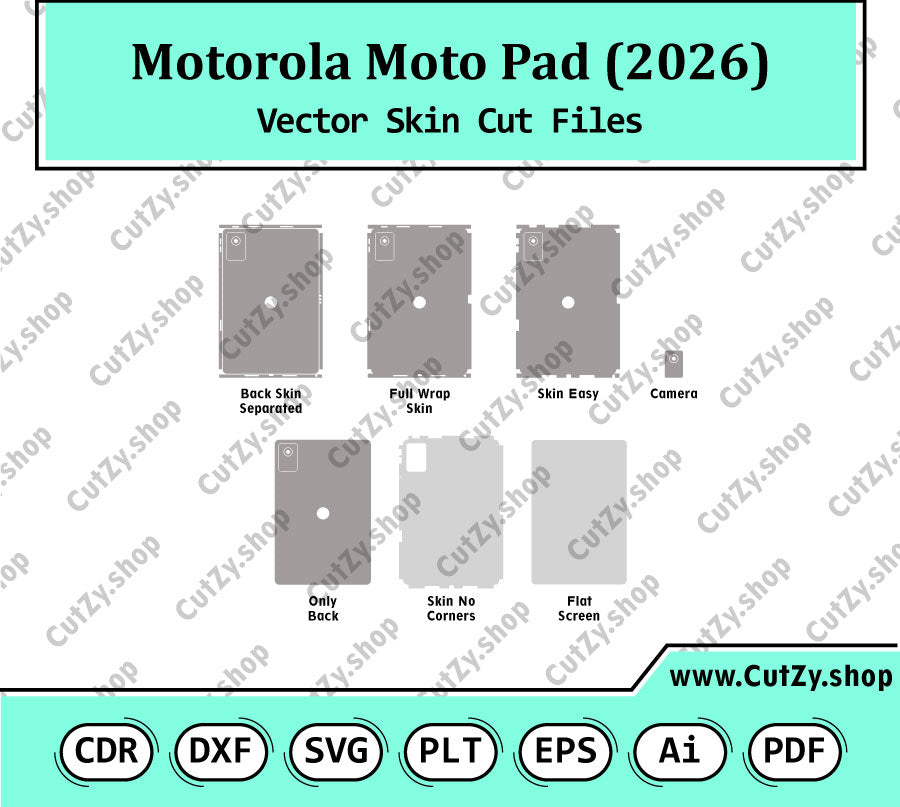 Motorola Moto Pad (2026) Vector Skin Cut Files