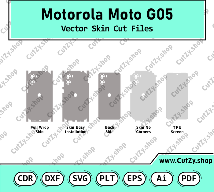 Motorola Moto G05 Vector Skin Cut Files