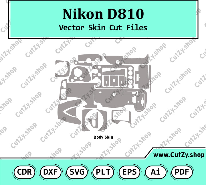 Nikon D810 Vector Skin Cut Files