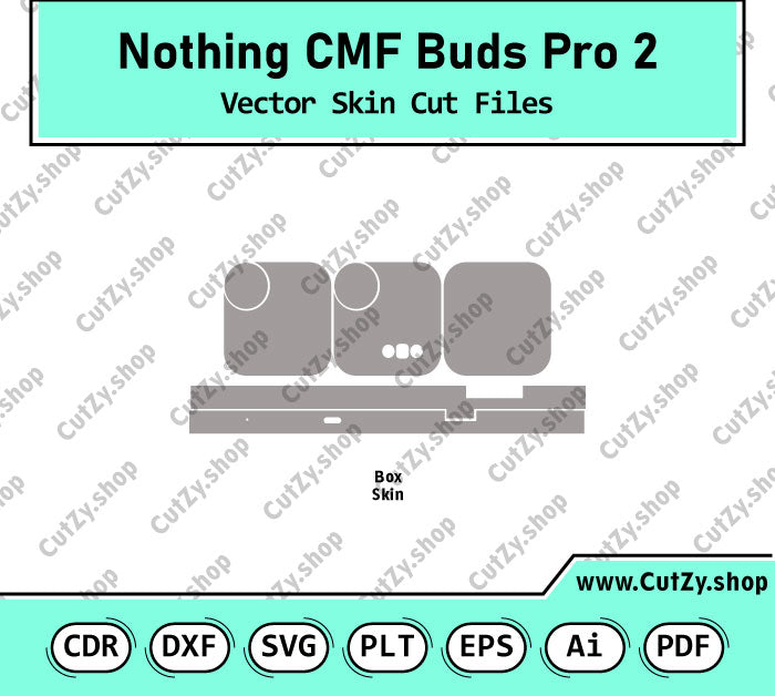 Nothing CMF Buds Pro 2 Vector Skin Cut Files