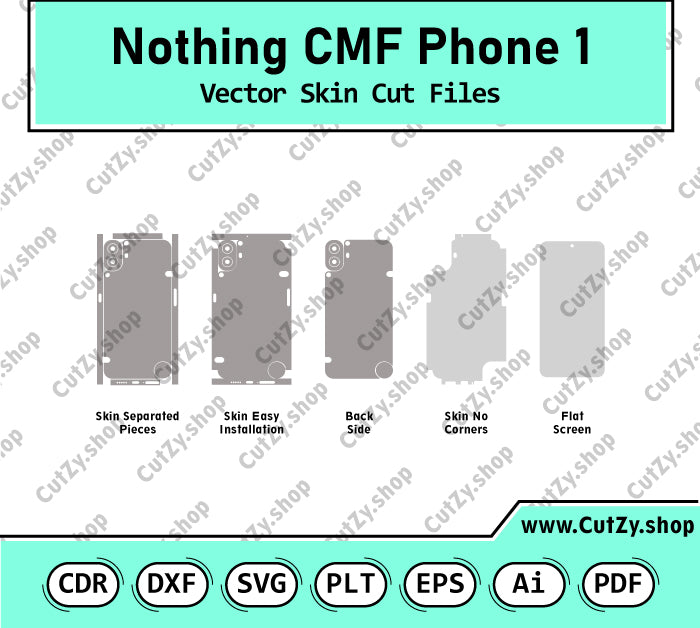 Nothing CMF Phone 1 Vector Skin Cut Files
