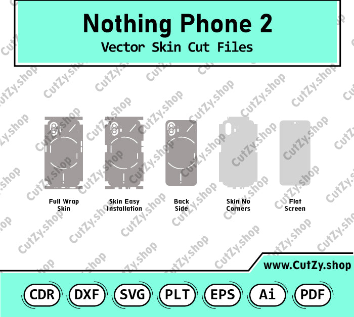 Nothing Phone 2 Vector Skin Cut Files