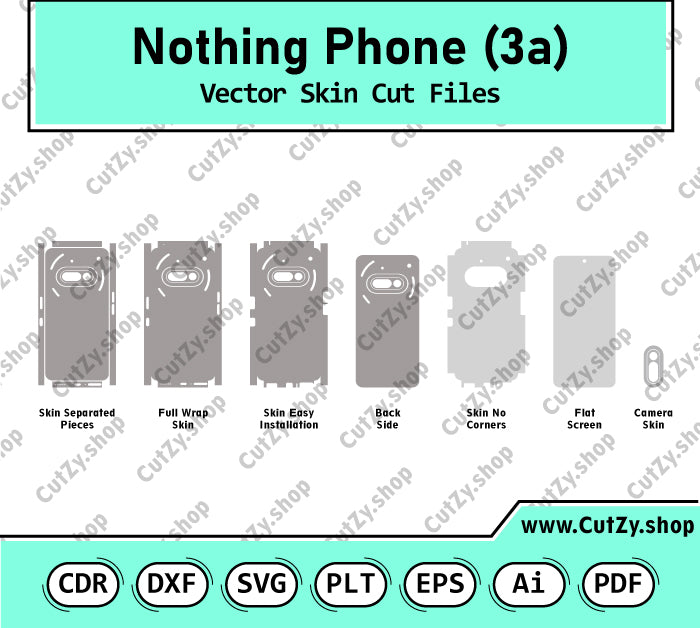 Nothing Phone 3a Vector Skin Cut Files