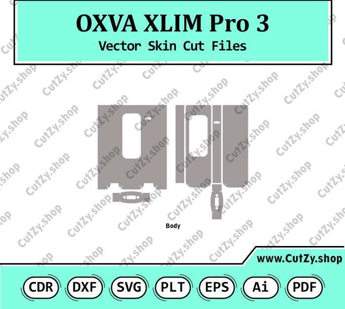 OXVA XLIM Pro 3 Vector Skin Cut Files