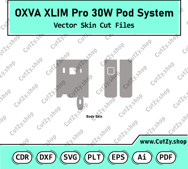 OXVA Xlim Pro 30W Pod System Vector Skin Cut Files