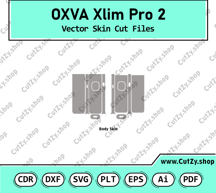 OXVA Xlim Pro 2 Vector Skin Cut Files