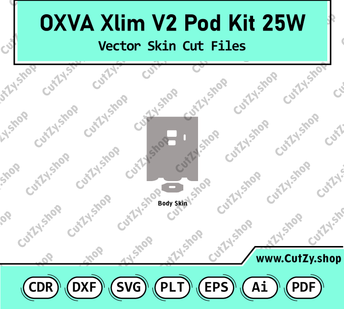 OXVA Xlim V2 Pod Kit 25W Vector Skin Cut Files
