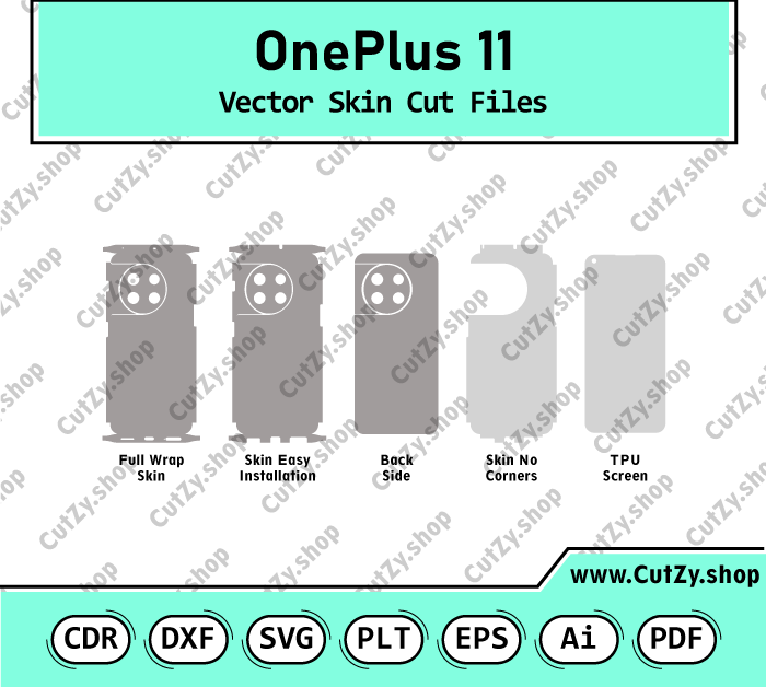 OnePlus 11 Vector Skin Cut Files