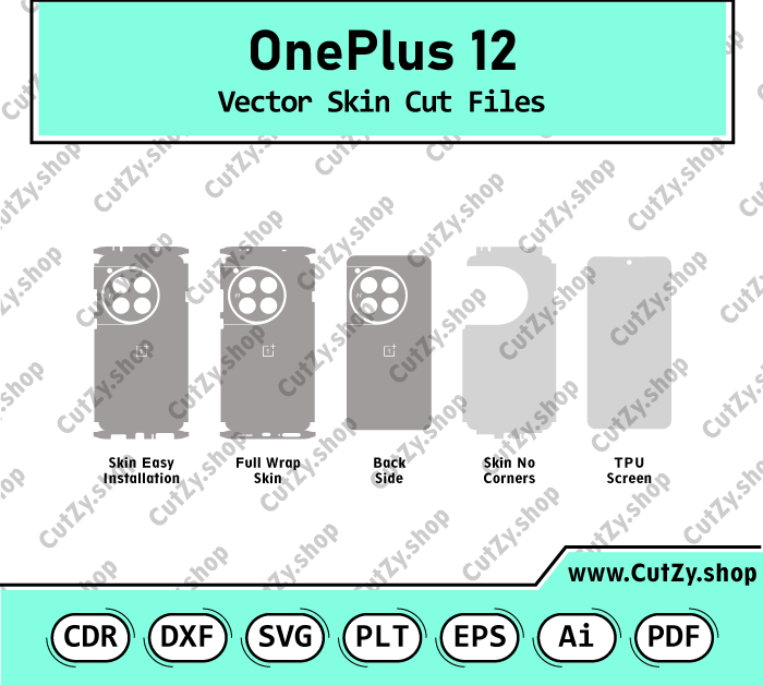 OnePlus 12 Vector Skin Cut Files