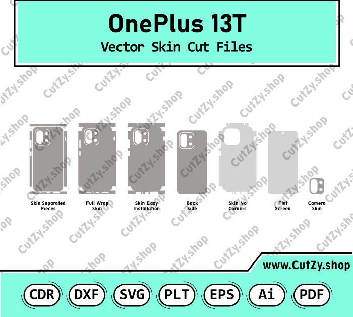 OnePlus 13T Vector Skin Cut Files