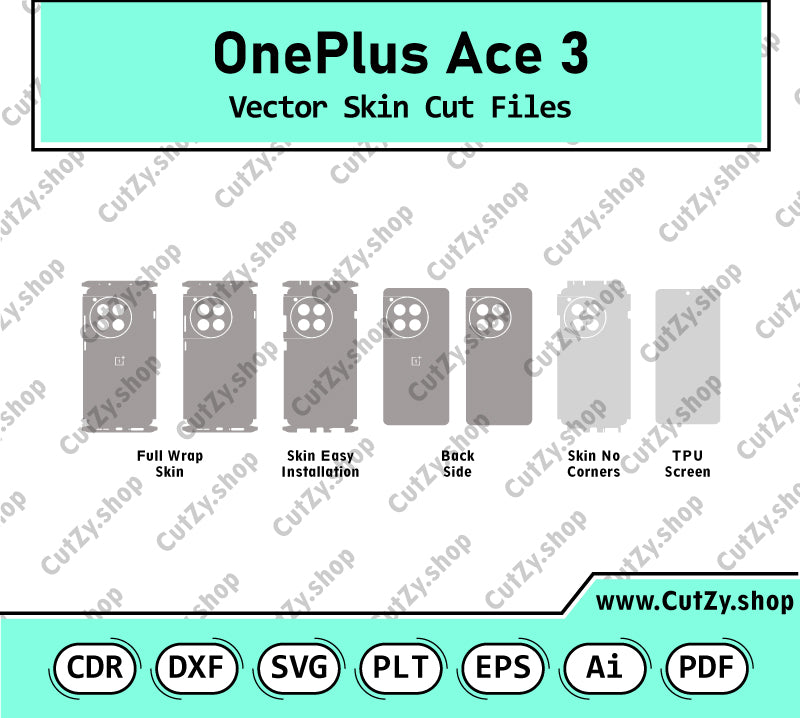 OnePlus Ace 3 Vector Skin Cut Files