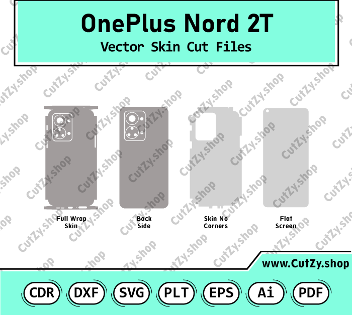 OnePlus Nord 2T Vector Skin Cut Files
