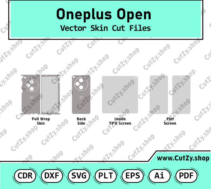 Oneplus Open Vector Skin Cut Files