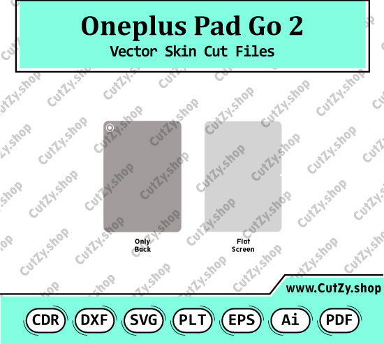 Oneplus Pad Go 2 Vector Skin Cut Files