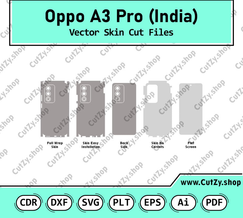 Oppo A3 Pro (India) Vector Skin Cut Files