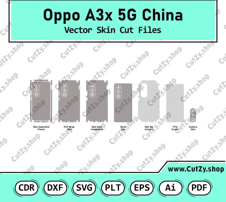 Oppo A3x 5G China Vector Skin Cut Files