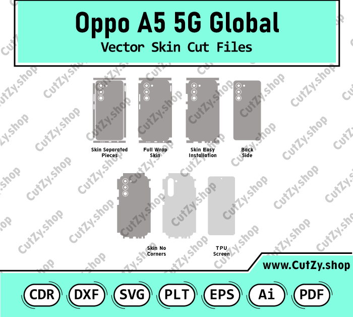 Oppo A5 5G Global Vector Skin Cut Files
