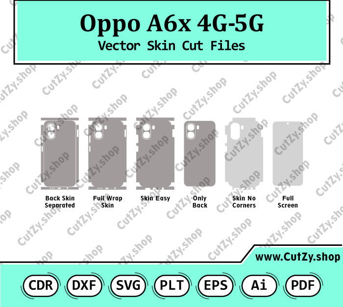 Oppo A6x-A6x 4G Vector Skin Cut Files