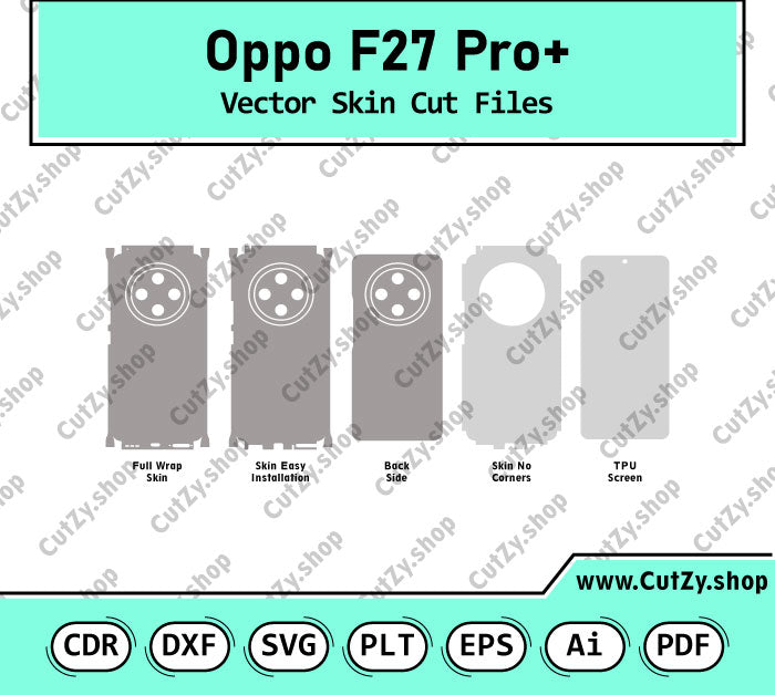 Oppo F27 Pro+ Vector Skin Cut Files
