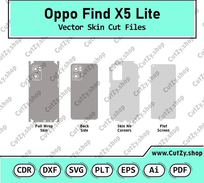 Oppo Find X5 Lite Vector Skin Cut Files