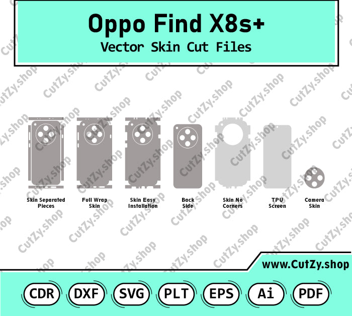 Oppo Find X8s+ Vector Skin Cut Files