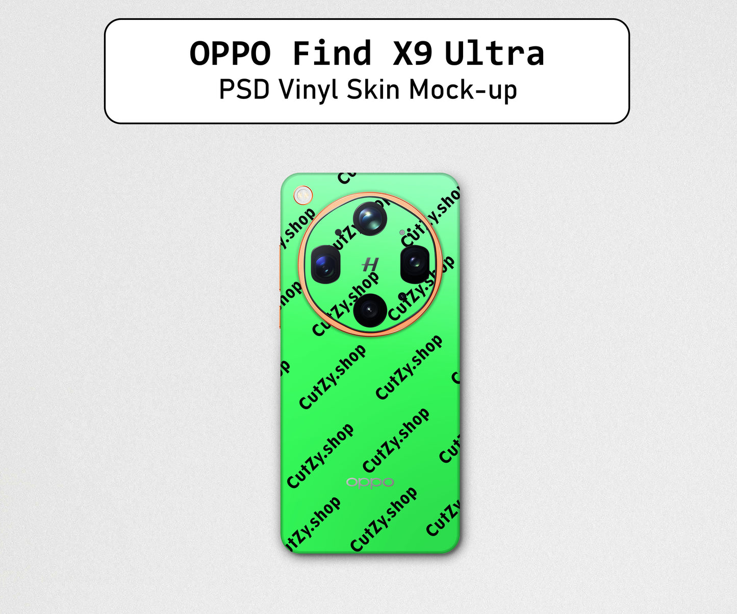 Oppo Find X9 Ultra PSD Vinyl Skin Mock-up