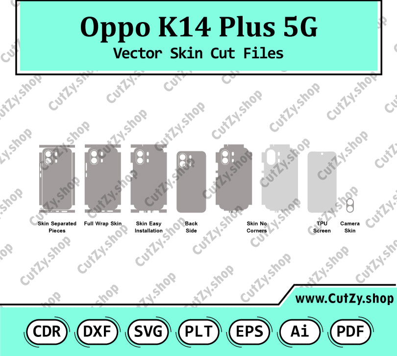 Oppo K14 Plus 5G Vector Skin Cut Files