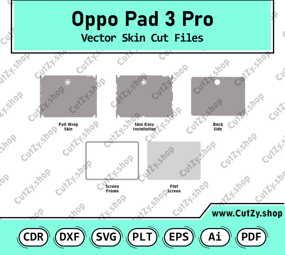 Oppo Pad 3 Pro Vector Skin Cut Files