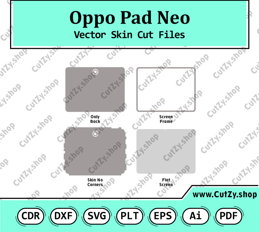 Oppo Pad Neo Vector Skin Cut Files