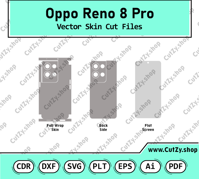 Oppo Reno 8 Pro Vector Skin Cut Files
