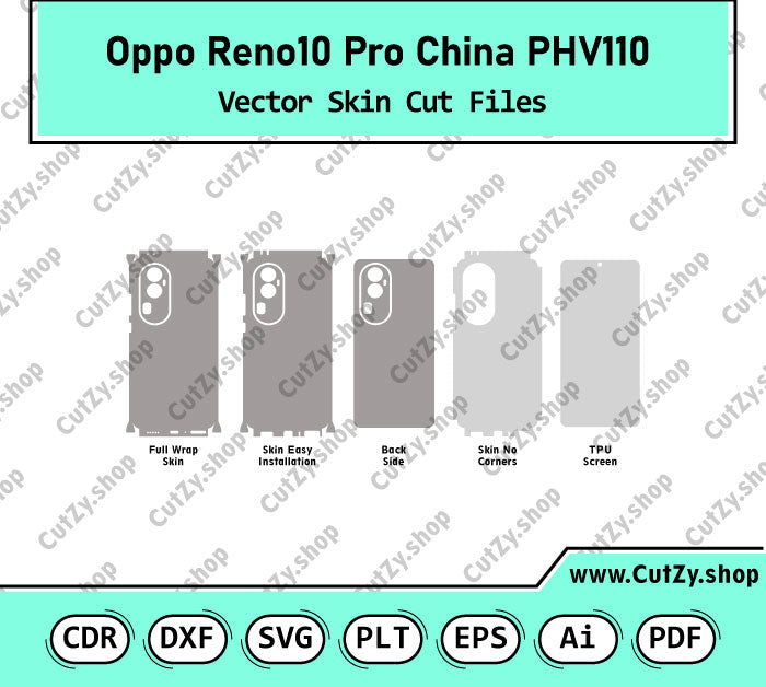 Oppo Reno10 Pro China PHV110 Vector Skin Cut Files