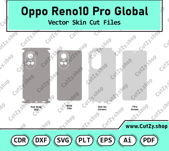 Oppo Reno 10 Pro Global Vector Skin Cut Files