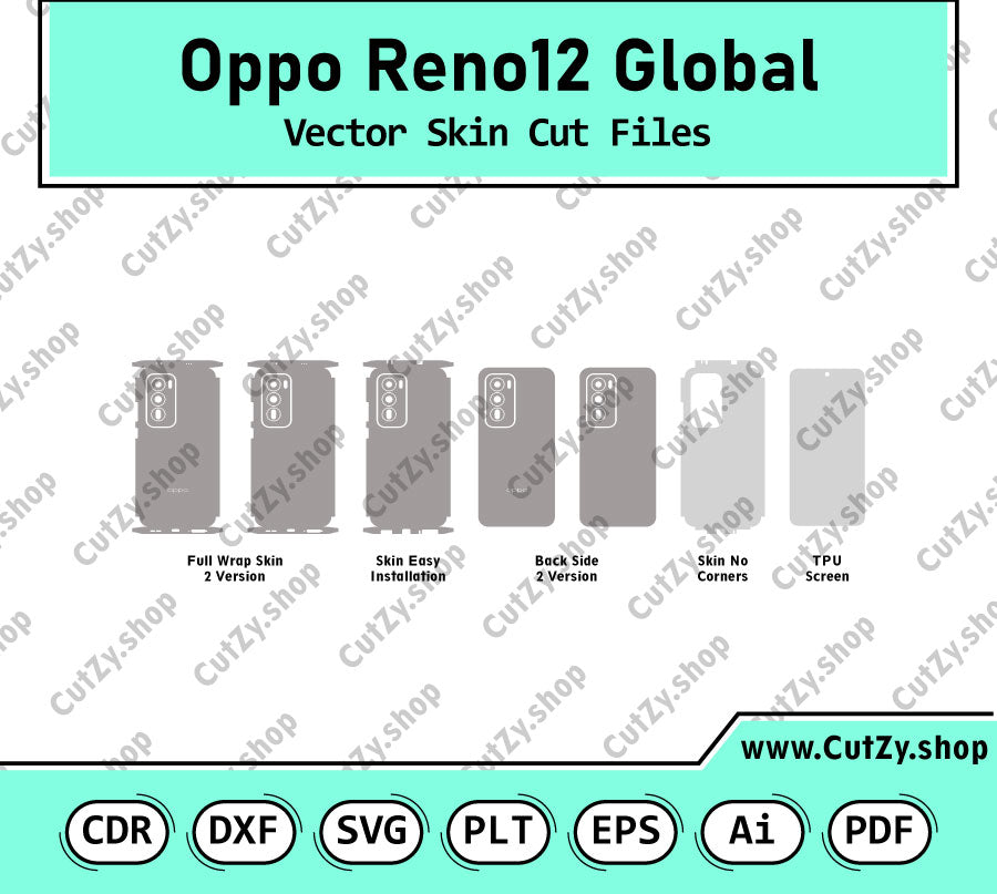 Oppo Reno12 Global CPH2625 Vector Skin Cut Files